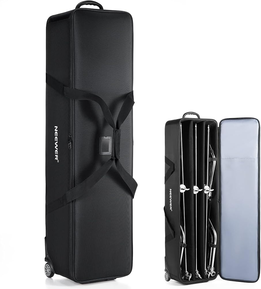 Amazon.co.jp: NEEWER Cスタンドケース 車輪付きローリングバッグ 写真