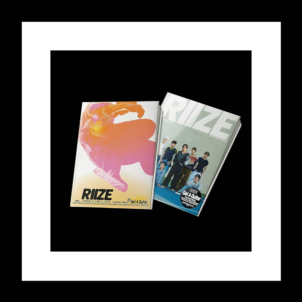 RIIZE GET A GUITAR 1st Single Album CD+Booklet+Folded poster on