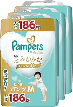 Amazon.co.jp: パンパース 【パンツ Mたっちサイズ】 オムツ 肌への