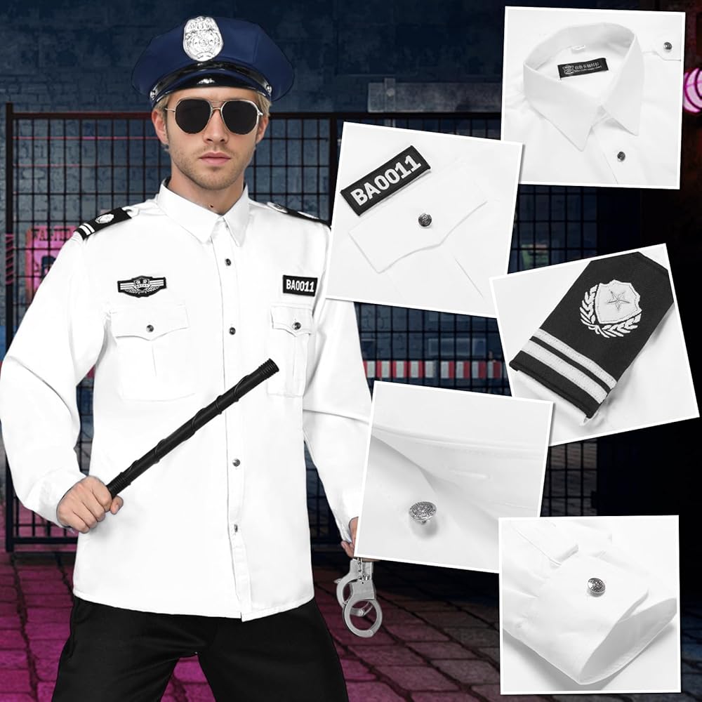 Amazon.co.jp: [Angenster] ハロウィン ポリス コスプレ 警察官