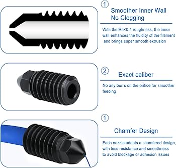 Amazon.co.jp: HIKUDIY Bambu Lab A1/A1 Mini用硬化スチールノズル 6個