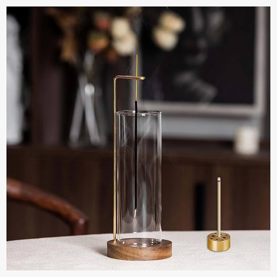 Amazon｜インセンスホルダー, お香立て お香立て ガラス 反転した