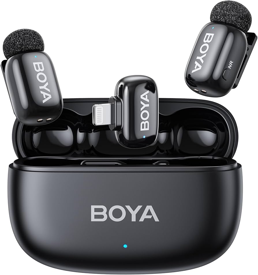 Amazon.com: BOYA mini 2 Wireless Microphone for iPhone with MFi