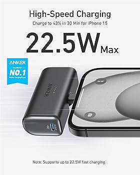 Amazon.com: Anker iPhone 17 Portable Charger, Nano Power Bank with
