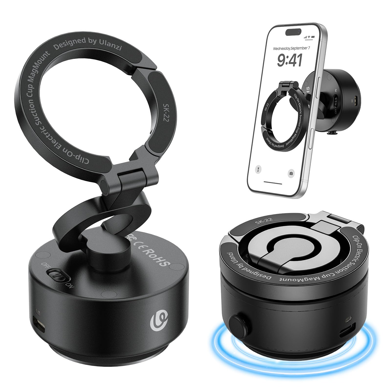 Amazon.co.jp: Ulanzi SK-22 スマホスタンド MagSafe対応 両面