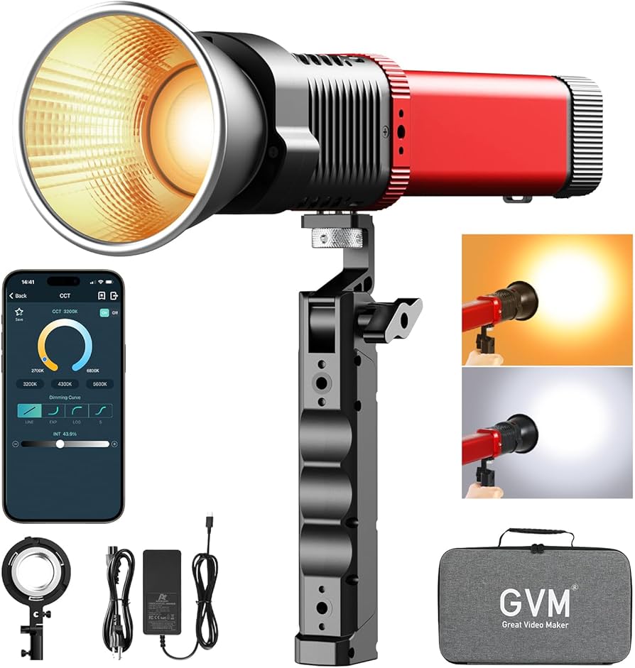 Amazon.com : GVM PD60B Studio Lights with Bowen Mount Adapter, COB