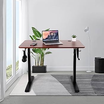 Amazon.com: UNICOO Crank Adjustable Height Standing Desk, Game