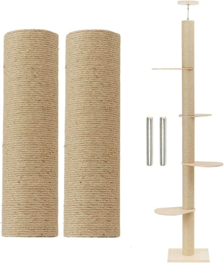 Amazon | [SUMIKA 突っ張り 型 木製 キャットタワー 専用 交換支柱