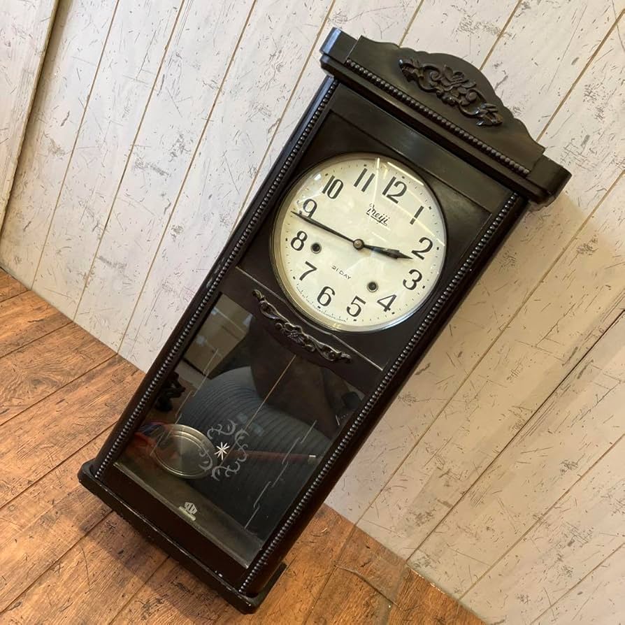 Nマーク 置時計 振り子時計 アンティーク / 079 Nマーク 置時計 振り子