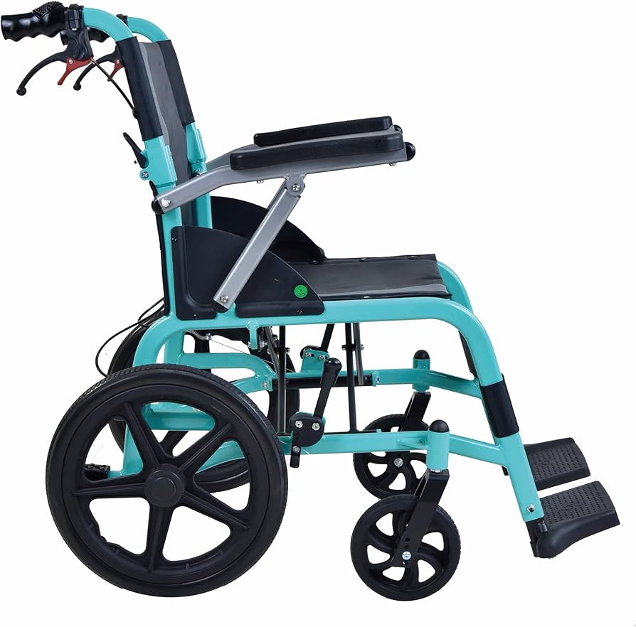 Amazon | Care-Parents 車椅子 介助型 アルミ製 折りたたみ 車イス