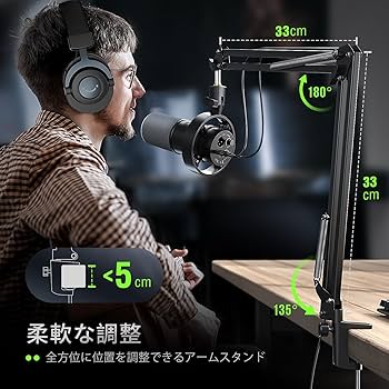 Amazon.co.jp: FIFINE ダイナミックマイク USB/XLRマイク PC セット 単