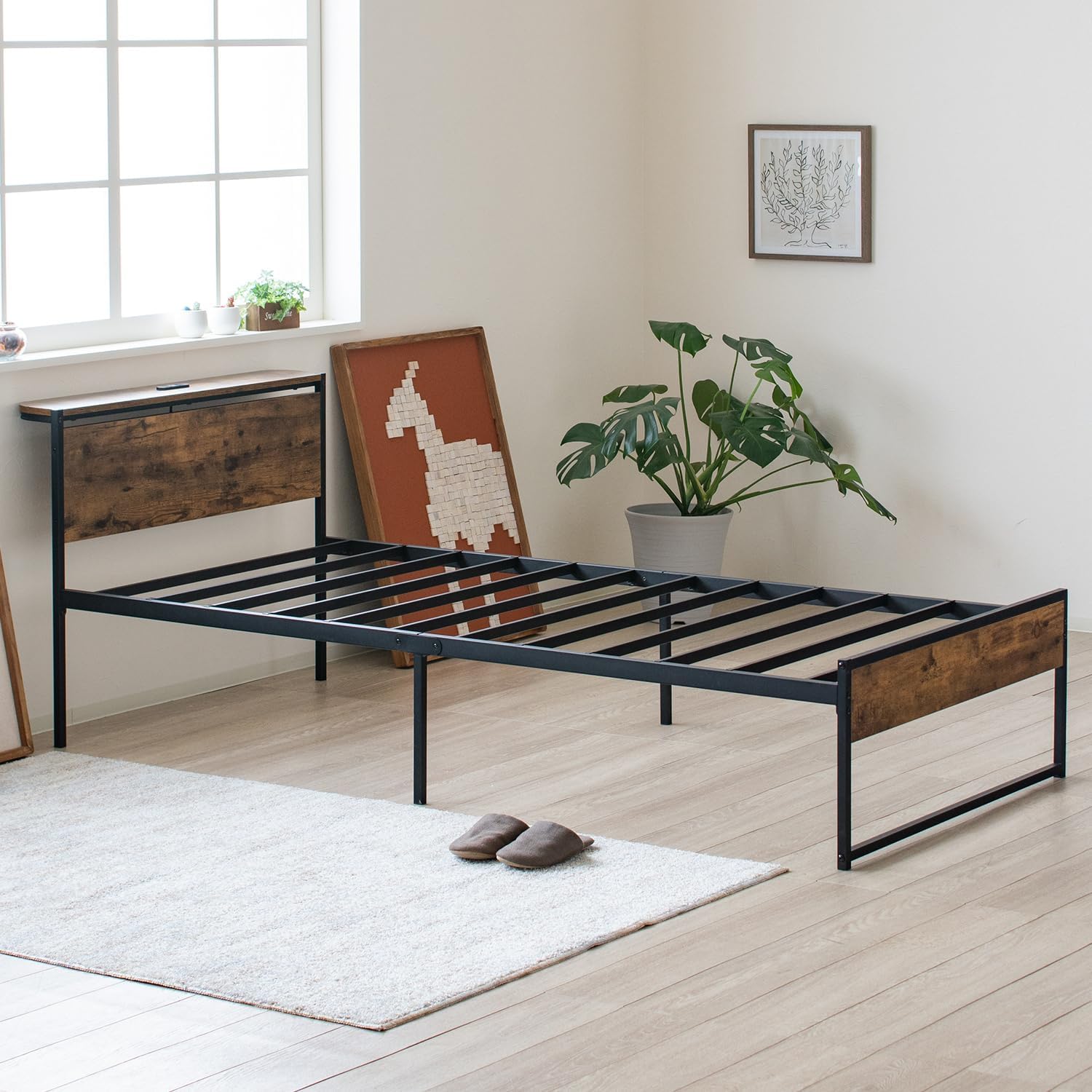 YAMAZEN ロフトベッド BLB-1420(BK) ※引取り推奨 YAMAZEN ロフトベッド