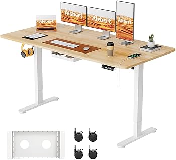 Amazon | Alebert｢アレベルト｣ 電動式 昇降デスク 昇降式デスク 幅160