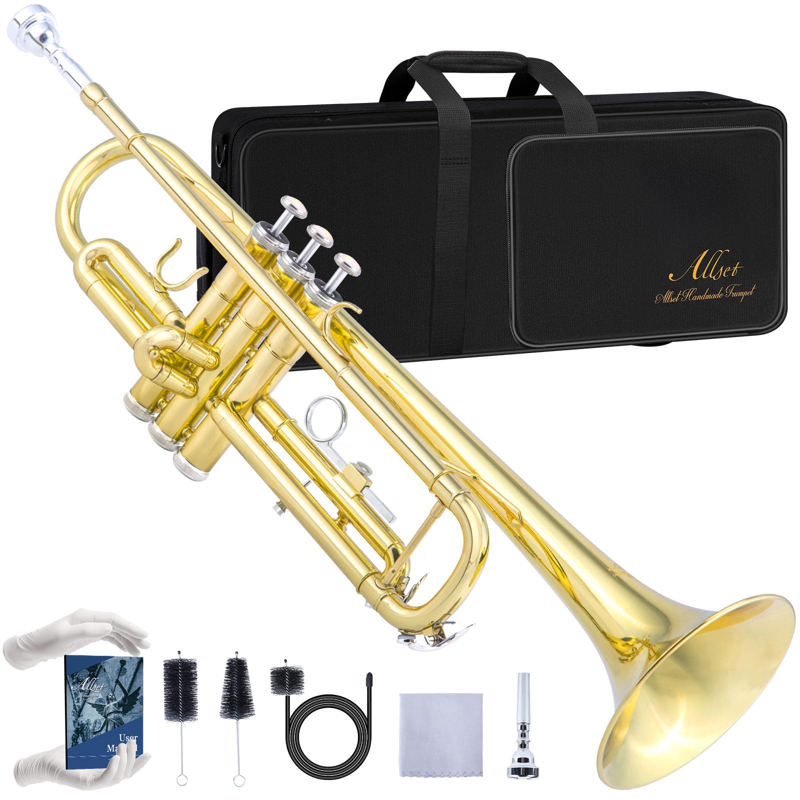 Amazon.com: ALLSET Bb Standard Trumpet for Beginners | Student