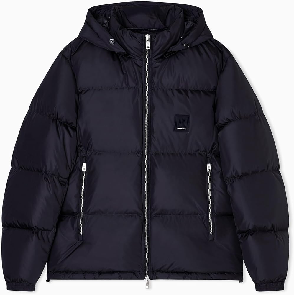 Amazon.com: Armani Exchange Men's Icon Puffer Down Jacket, Black
