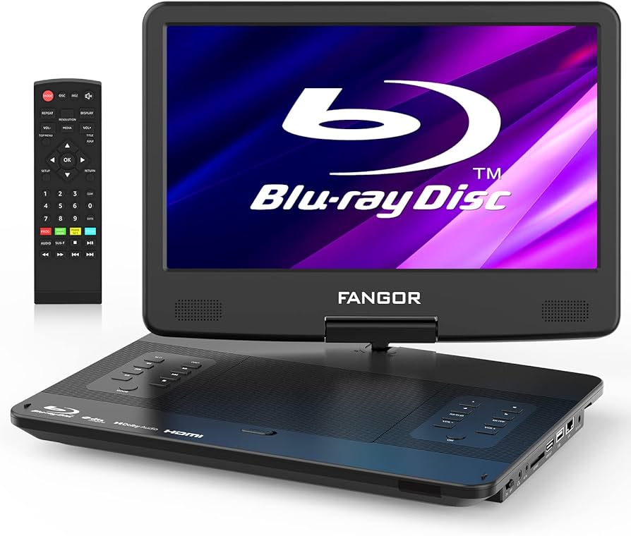 Amazon | FANGOR ポータブルブルーレイプレーヤー 14.1インチ HDMI出力