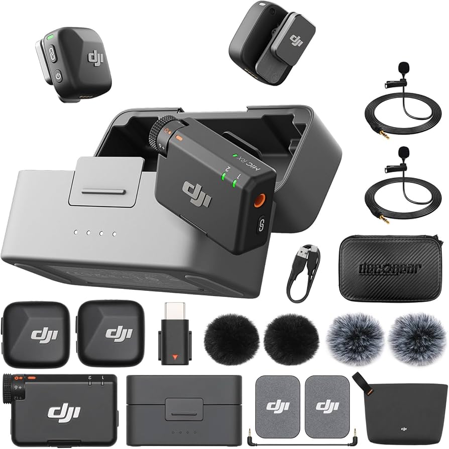 Amazon.com: DJI Mic Mini (2 TX + 1 RX + Charging Case) Wireless