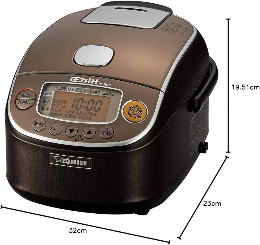 Amazon | 象印マホービン 炊飯器 3合 ブラウン NP-RL05-TA | 象印