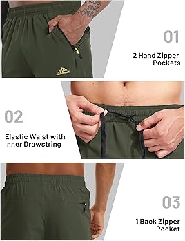 Amazon.com: MAGCOMSEN Men's Capri Pants Outdoor Quick Dry Knee