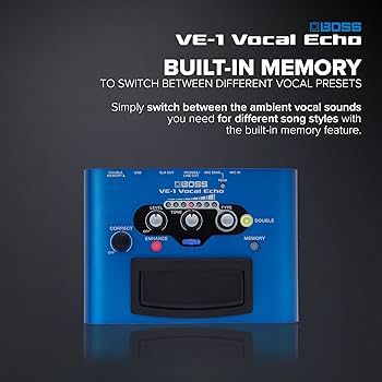 Amazon.com: BOSS VE-1 Vocal Echo for Singers and Vocalists