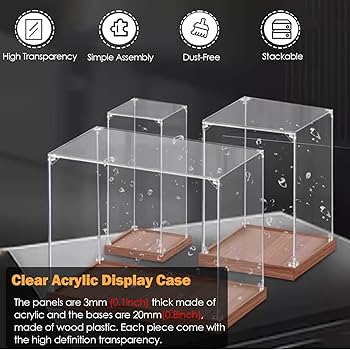 Amazon.co.jp: アクリルボックス 透明 10 20 30 40 50 60 70 cm 長さ