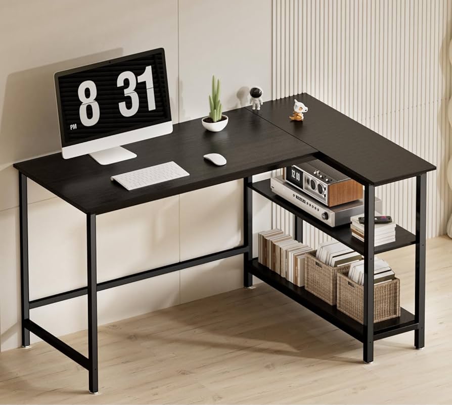 Amazon | L字デスク ゲーミングデスク 机 PCデスク 幅98cm パソコン