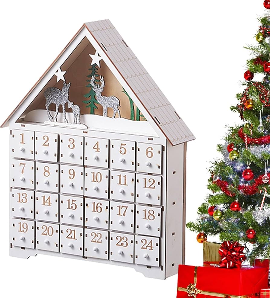 Amazon.co.jp: LEDクリスマスアドベントカレンダー | 24 個の引き出し