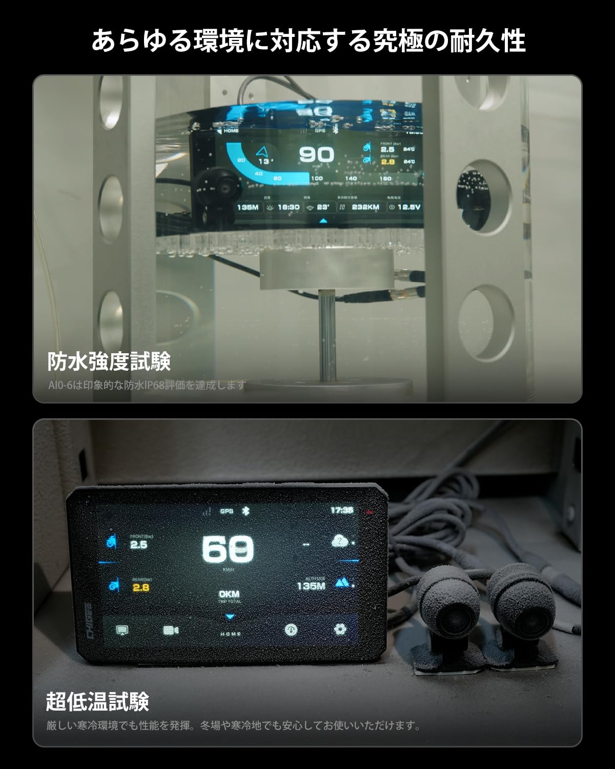 Amazon.co.jp: AKEEYO×CHIGEE AIO-6 バイク スマートライドモニター