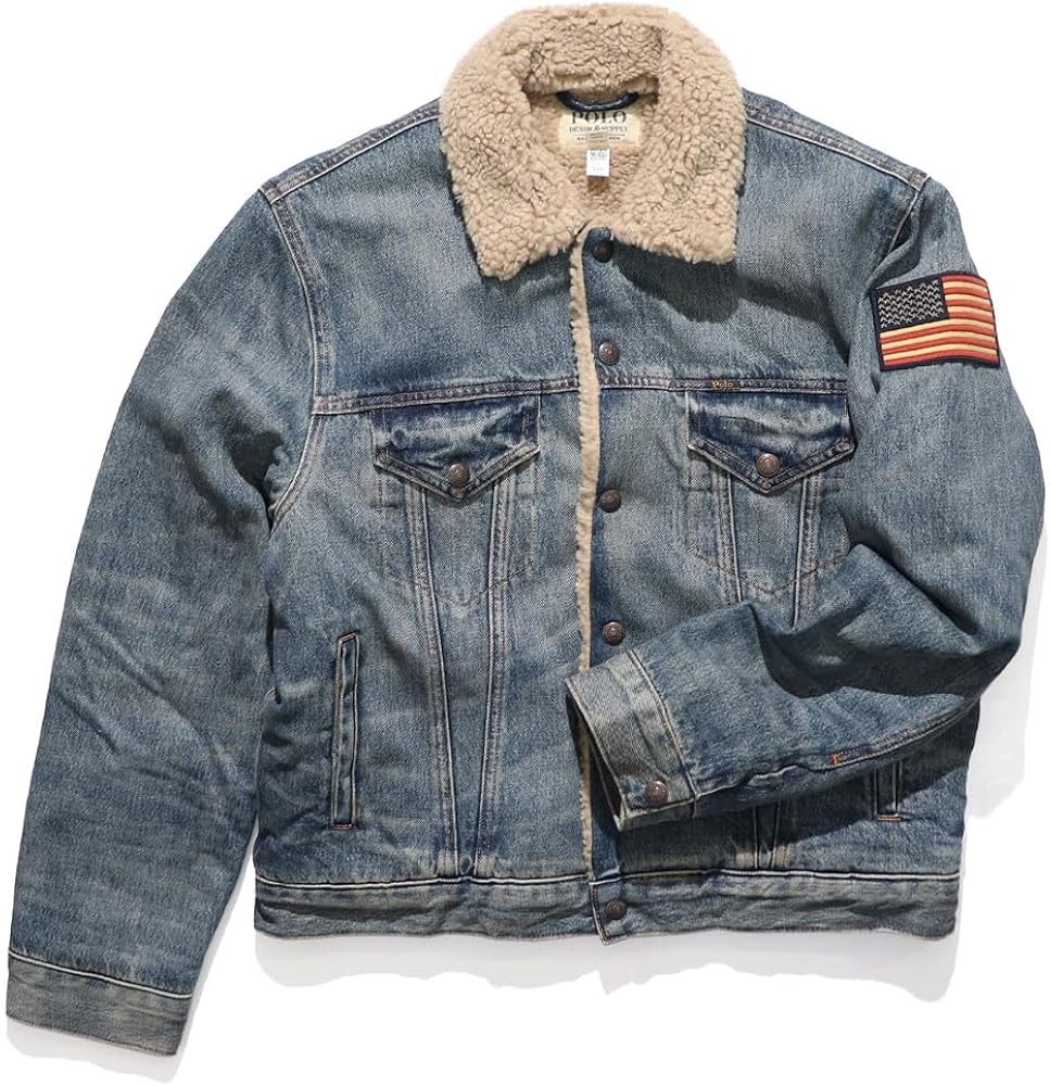 Amazon | [ポロラルフローレン] ボアデニムジャケット アメリカ