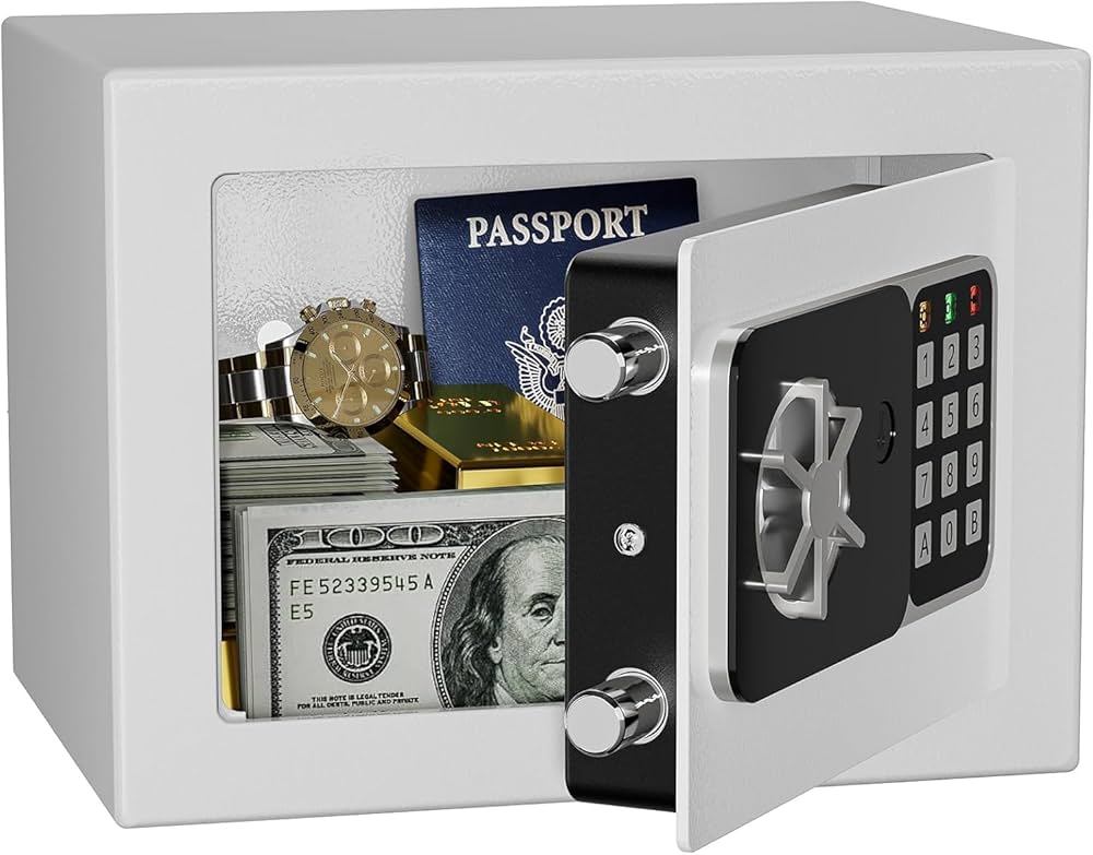 Amazon.co.jp: KABISAFE 金庫小型 ミニ金庫 テンキー式 小型簡易保管庫