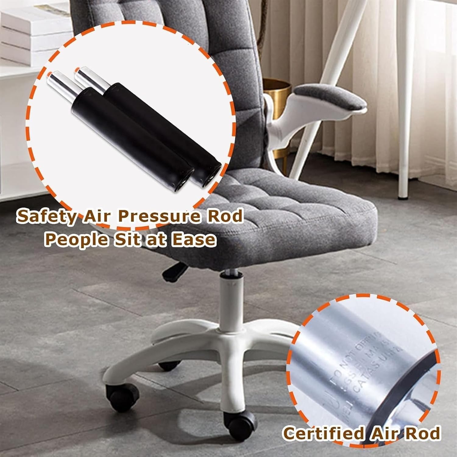 オフィスチェア リフトオフィスチェアパッド入りシートレザー