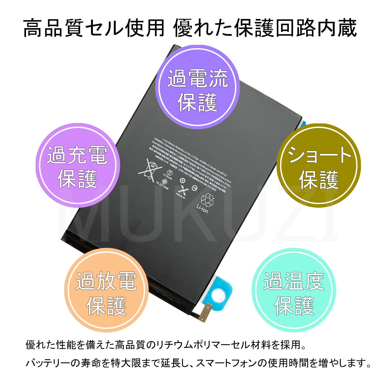 Amazon.co.jp: MUKUZI for iPad mini 5 バッテリー iPad mini (第 5