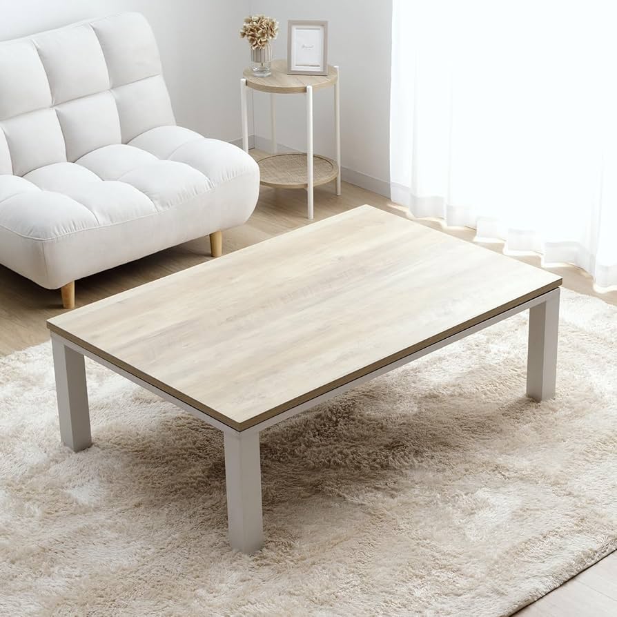 Amazon.co.jp : イケヒコ テーブル こたつ ヴィンテージ ホワイト