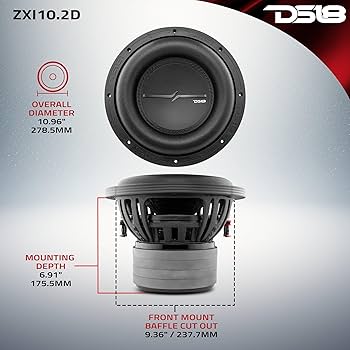 Amazon.com: DS18 ZXI10.2D High Excursion 10 Inches Car Audio