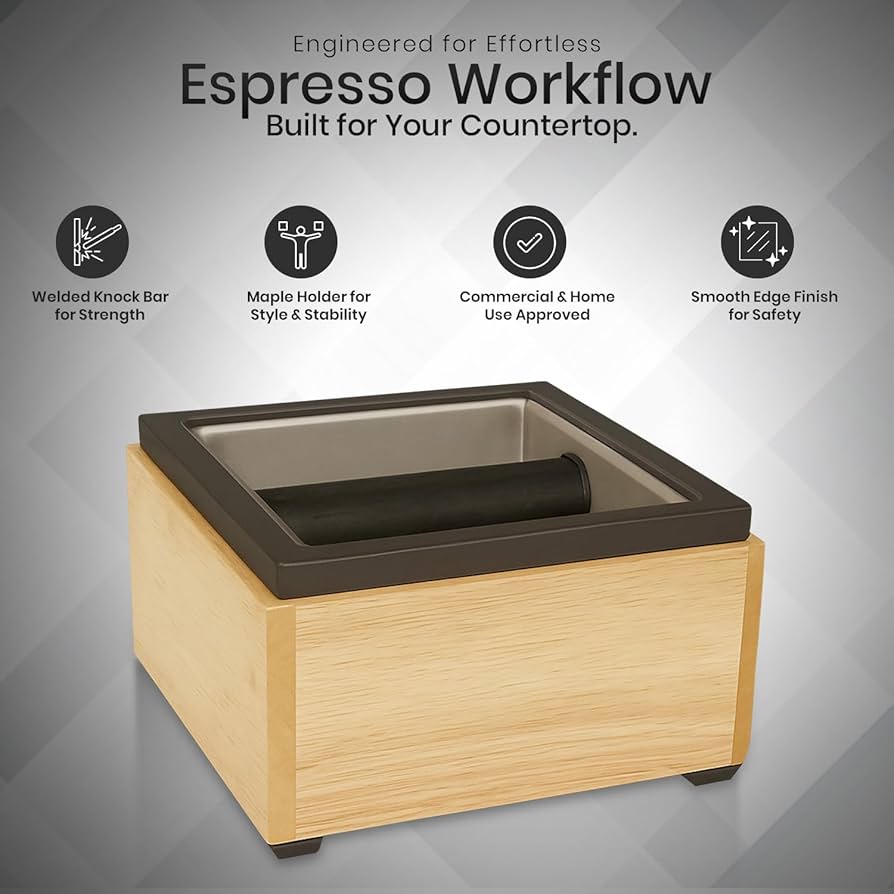 Amazon.com: Rattleware Stainless Maple Holder Knock Box - Perfect