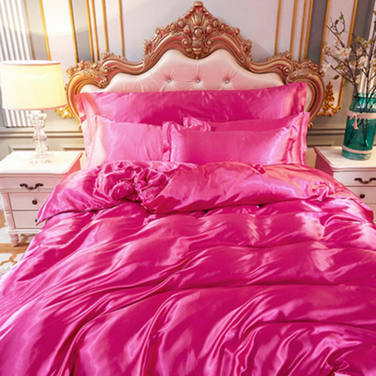 Amazon｜掛け布団カバー シングル 4点セット 150*200b*4 水洗い加工