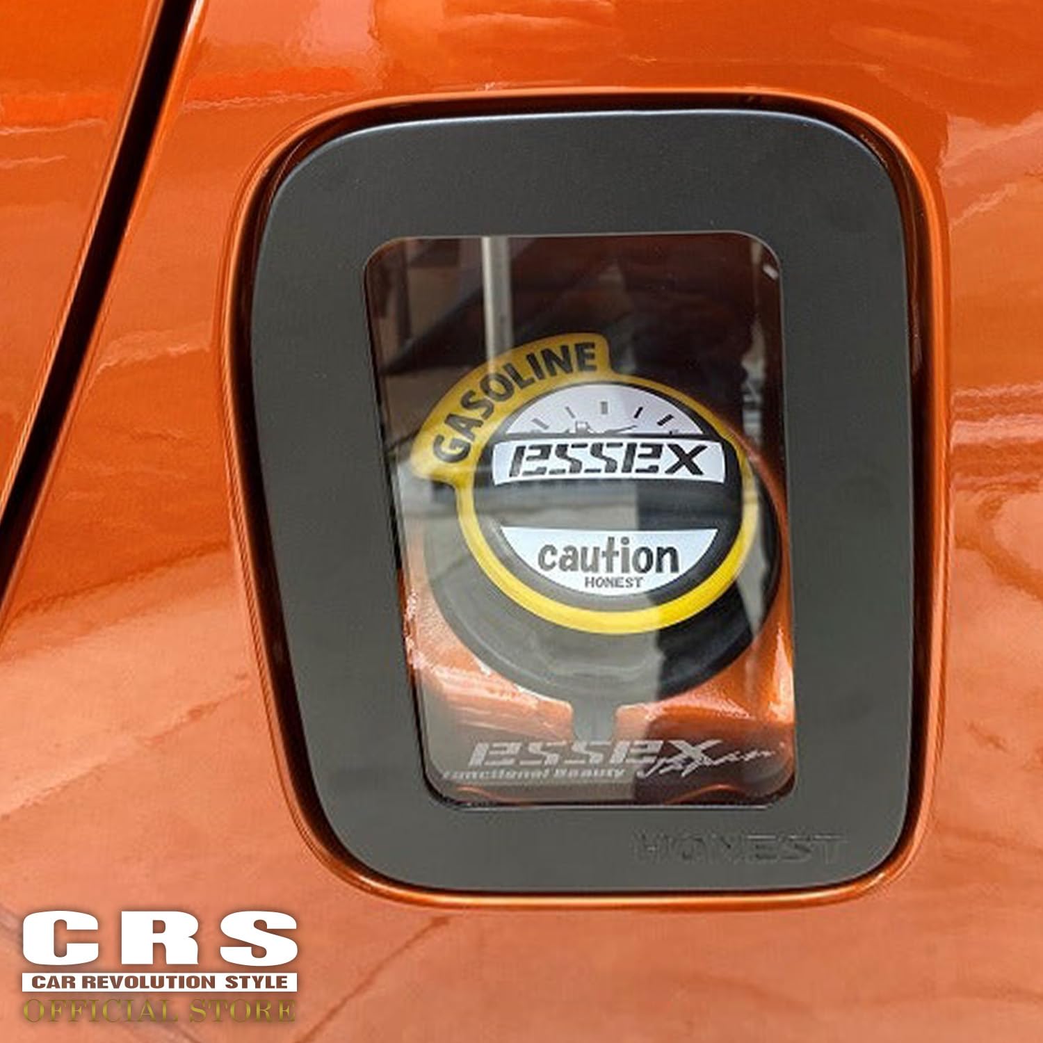 Amazon | HONEST 給油口カバー ガラスリッド ESSEXロゴ入り ESSEX