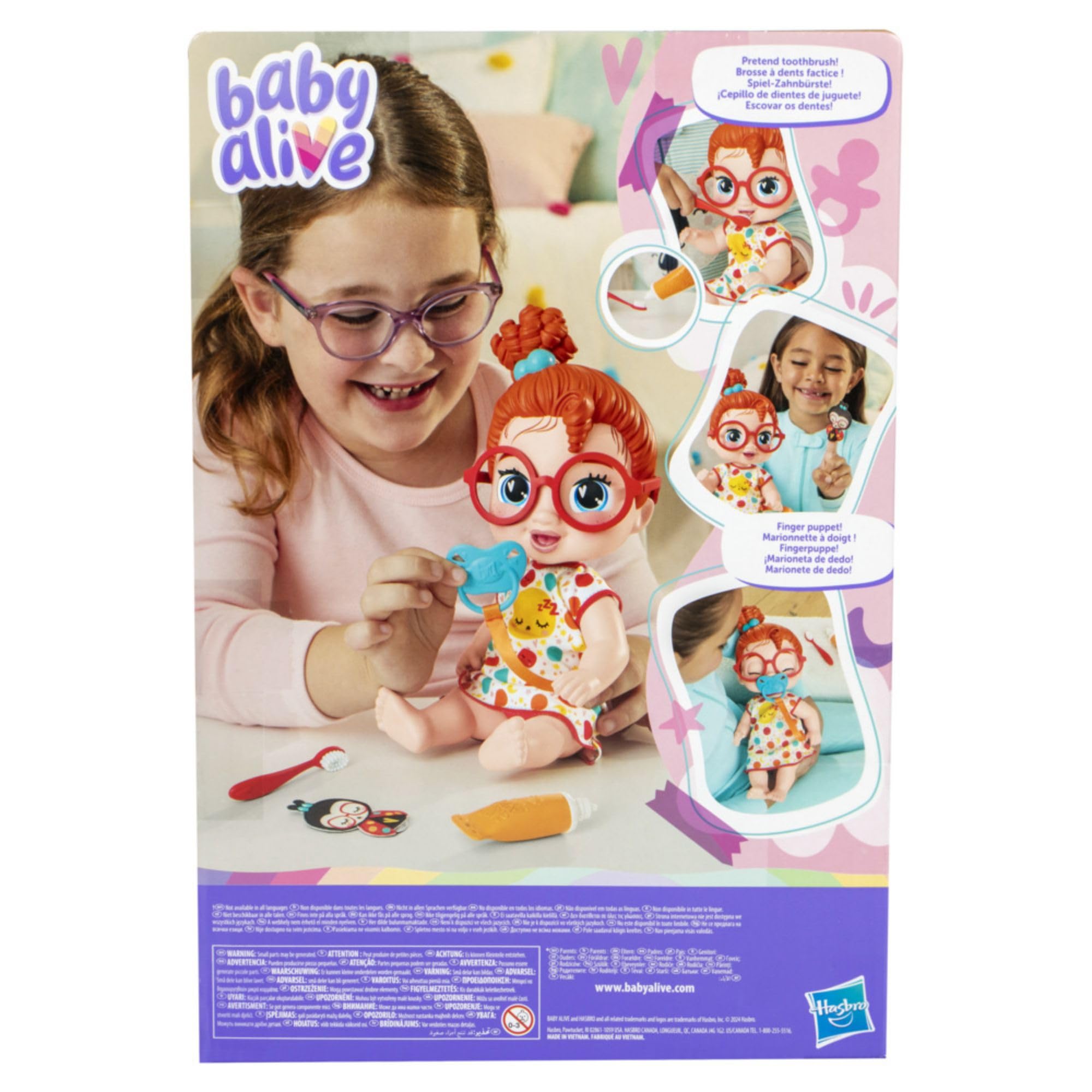 Baby Alive - Dottie Doodle Felices Sueños - Pelo rojo - Set de