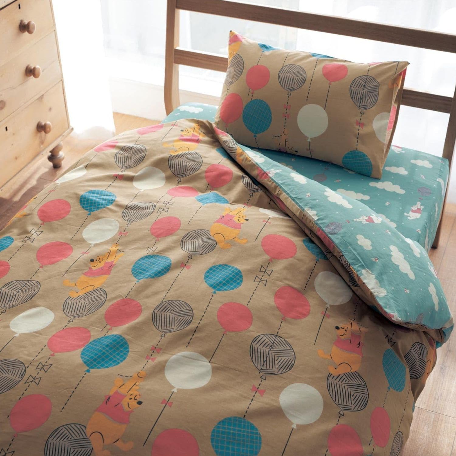 Amazon｜[ベルメゾン] ディズニー 布団カバー 3点 セット 綿混 両面