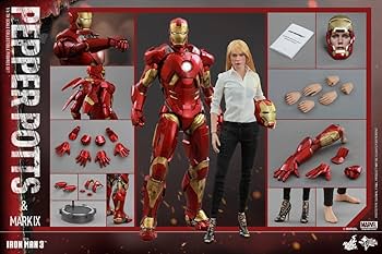 Hot Toys 1: 6 ölçek Mark IX Armor Iron Man 3 Pepper Potts figürü