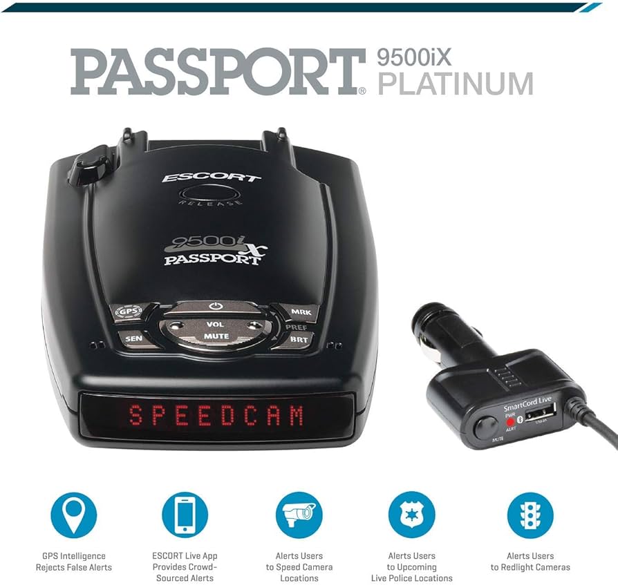 Amazon.com: Escort Passport 9500IX Radar/Laser Detector (Black