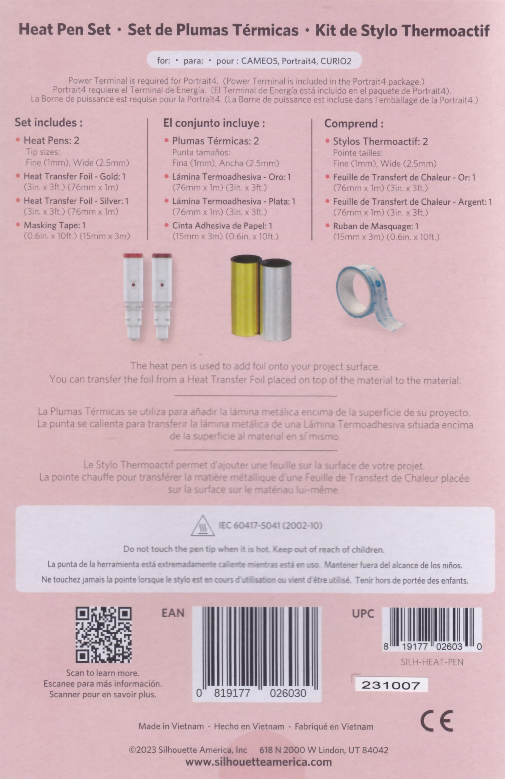 Amazon.co.jp: シルエット ヒートペンセット CAMEO5 / Portrait4