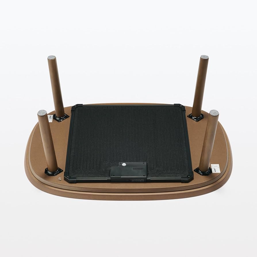 Amazon | 無印良品 楕円こたつ ダークブラウン 小 幅97×奥行72×高さ