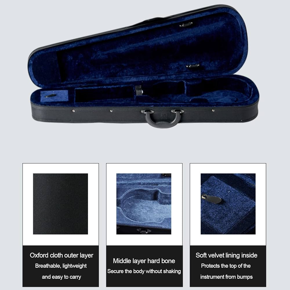 Amazon.co.jp: ポータブルオックスフォード布バイオリンケース、フル