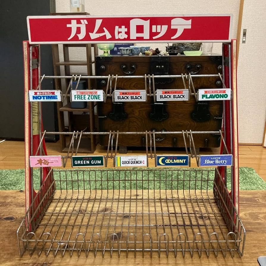 Amazon.co.jp: 当時物 ガム 陳列棚 什器 レトロ ディスプレイ : ホビー