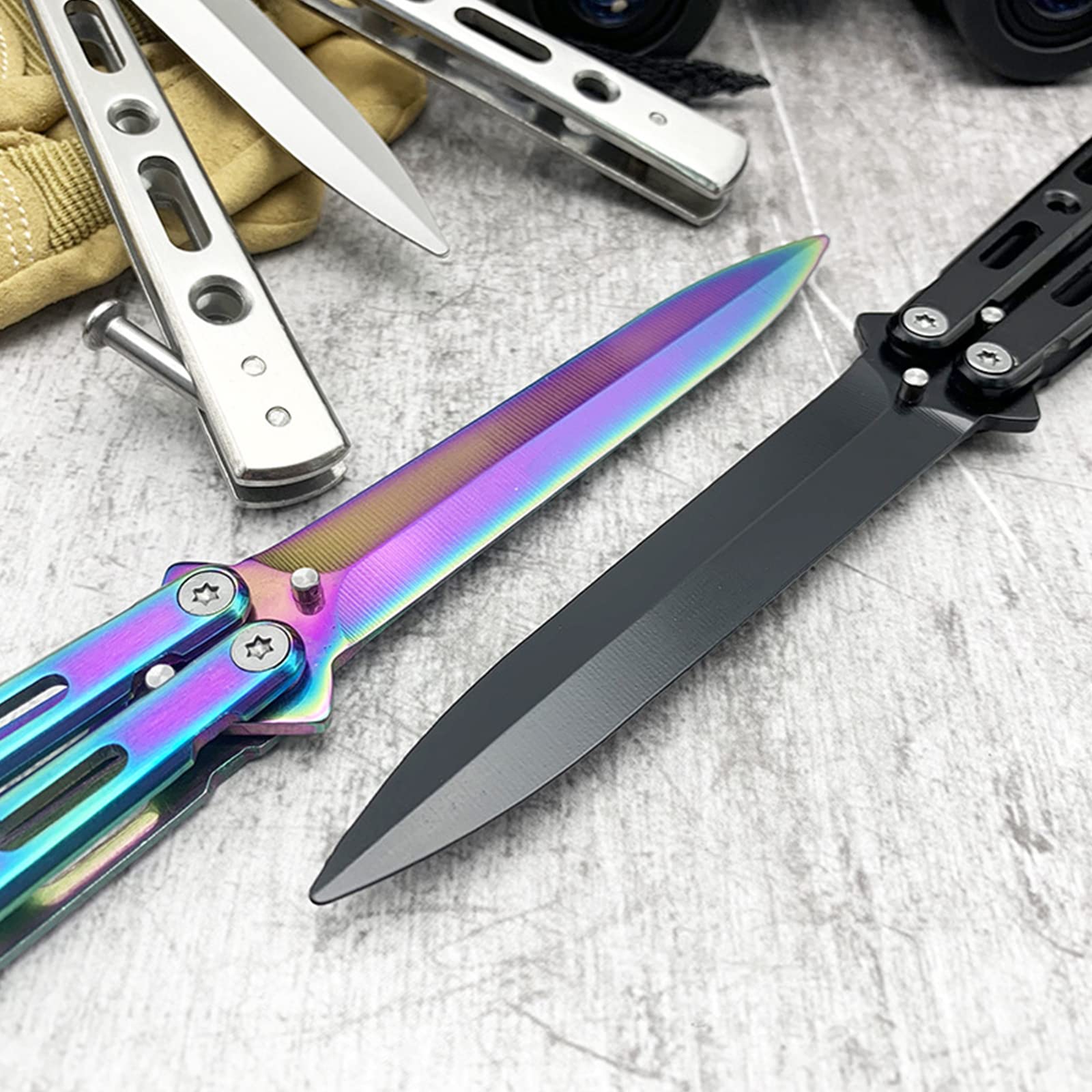 Amazon.co.jp: バタフライナイフ 練習用 バタフライナイフ トレーナー