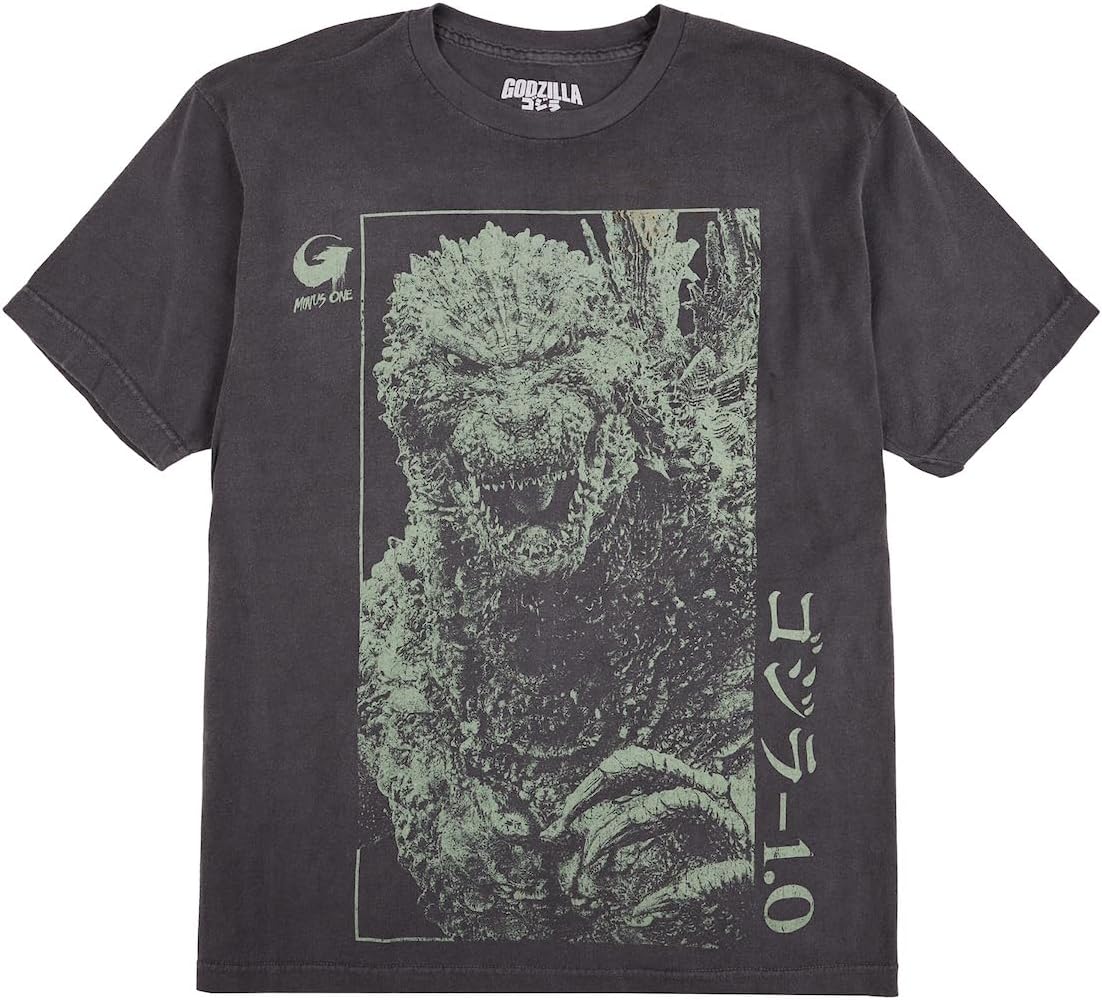 Amazon.com: Godzilla Oversized Godzilla & Kanji Crew Neck Short