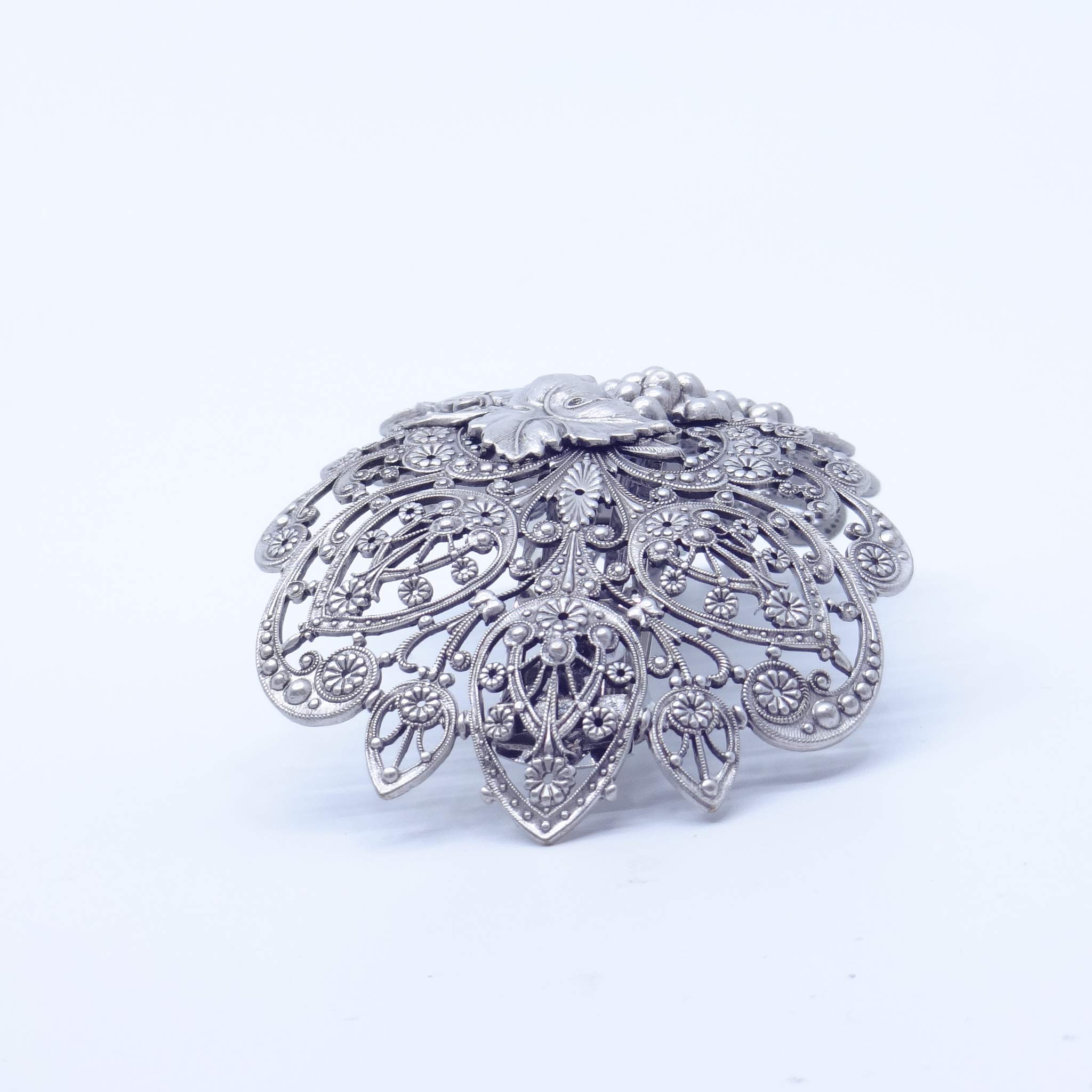 Amazon.co.jp: (イマック) imac ヘアバレッタ レースメタル シルバー