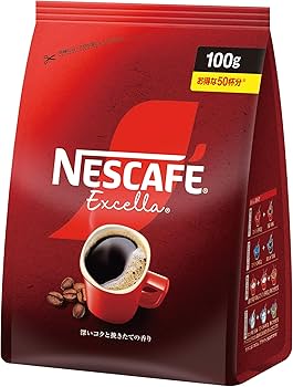Amazon.co.jp: ネスカフェ エクセラ つめかえ用 100g,50杯分,ブラック