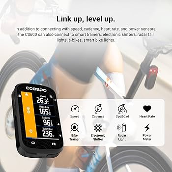 Amazon.com: COOSPO Color Touchscreen GPS Bike Computer CS600